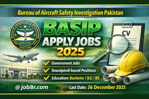 Bureau Of Aircraft Safety Investigation Pakistan BASIP Job 2025